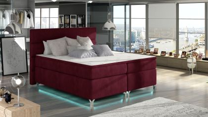 Amadeo 160X200 LED-es Boxspring Kontinentális ágy