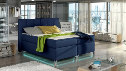 Basilio 160X200 LED-es Boxspring Kontinentális ágy
