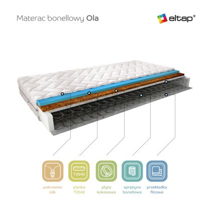 Materac Bonelowy Ola 90x200 Silk Matracok-ágybetét