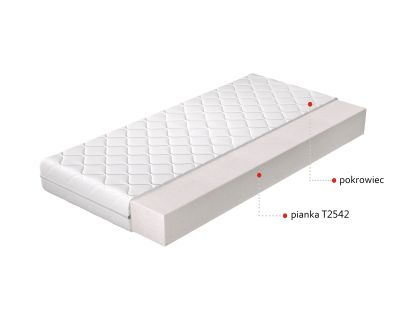 Materac Piankowy Lino 180x200 Hipoalergiczny pokrowiec Matracok-ágybetét