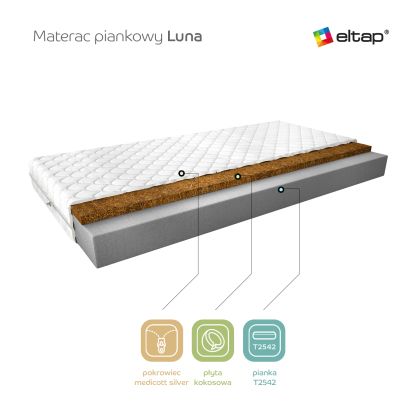Materac Piankowy Luna 80x200 Medicott Silver Matracok-ágybetét