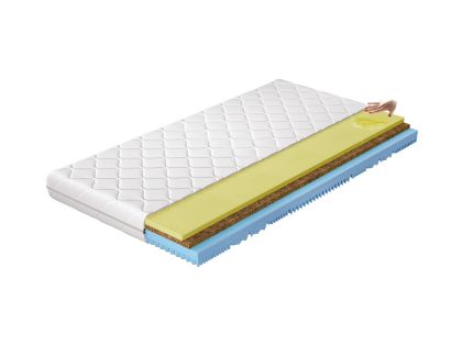 Materac Termoelastyczny Sergio 120x200 Hipoalergiczny pokrowiec Matracok-ágybetét