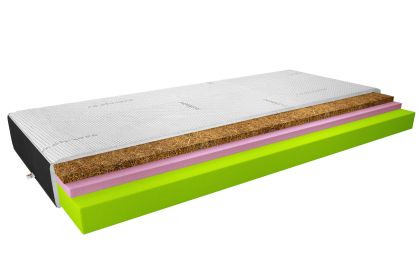 Materac Termoelastyczny Sergio 80x200 Cashmere + Velvet czarny Matracok-ágybetét